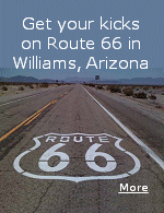 Williams, Arizona serves as the South Rim gateway to the Grand Canyon, and was the last Route 66 town to be by-passed by Interstate 40.